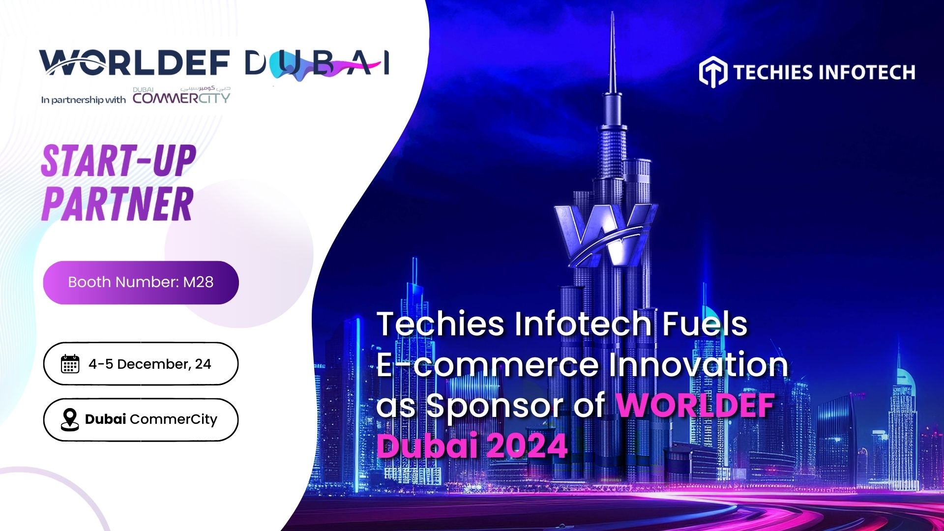 Techies Infotech Fuels E-commerce Innovation as Sponsor of WORLDEF Dubai 2024